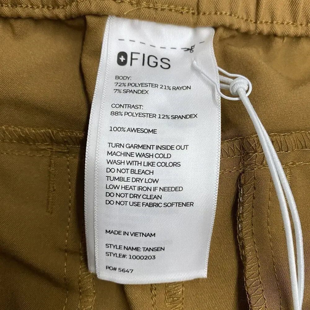 FIGS Tansen Jogger Scrub Pants Men S Tall Clay Brown Drawstring Pockets Limited